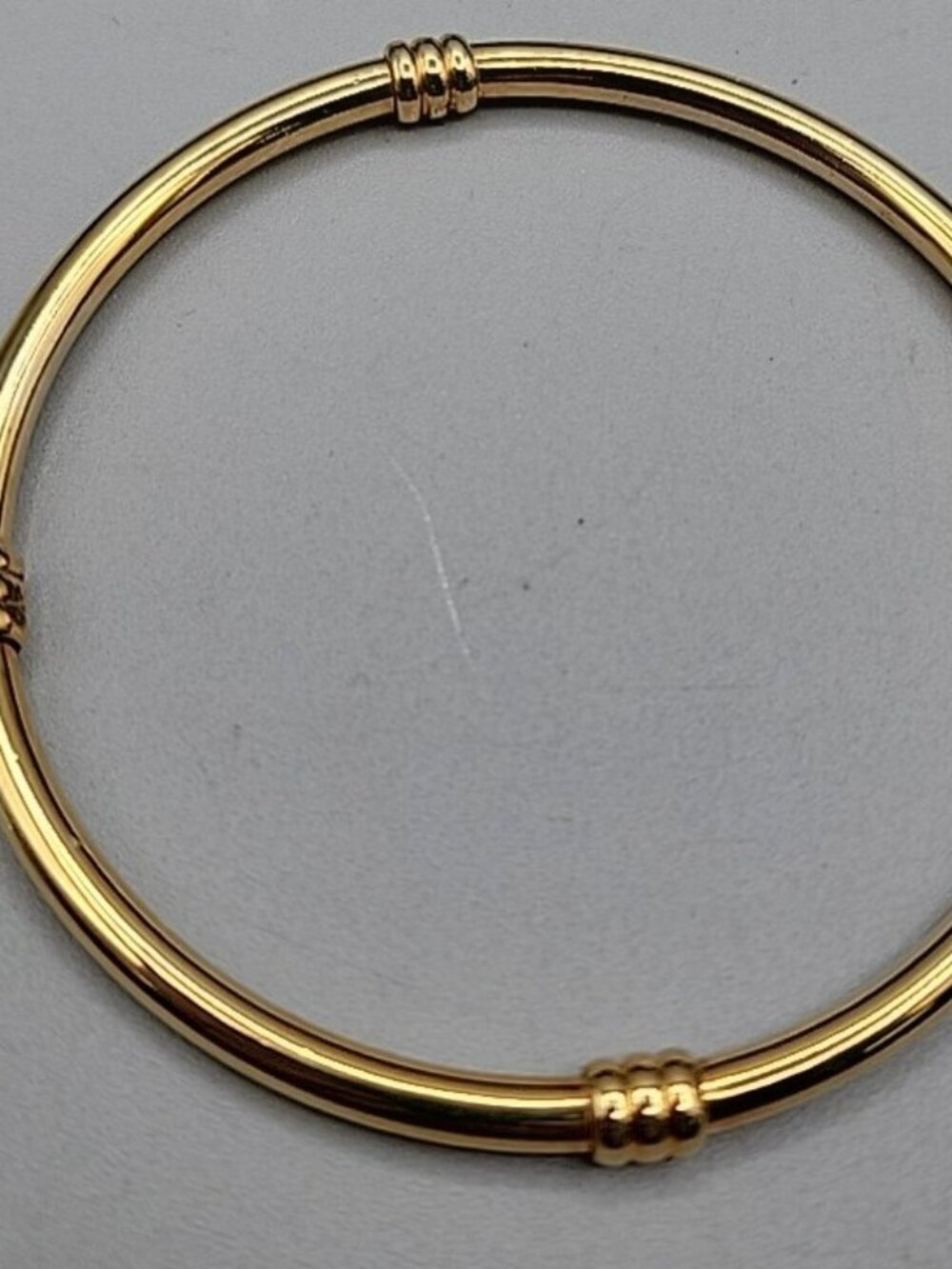 Vintage Pierre Balmain Paris Bangle 8.5" Bracelet & Post Earrings Gold Plated - Picture 8 of 9